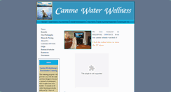 Desktop Screenshot of caninewaterwellness.com